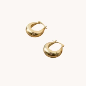 Cosmic Star Gold-Tone Huggies