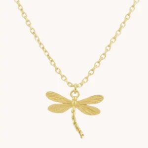 Golden Dragonfly Necklace
