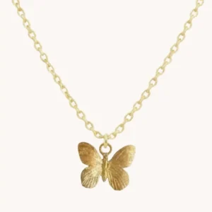 Little Gold Butterfly Necklace