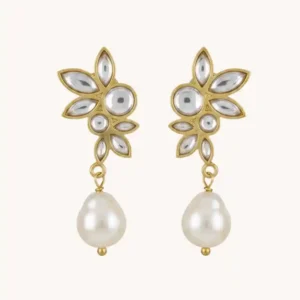 Gold Mirror Pearl Drops