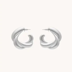 Silver Sculpt Earrings
